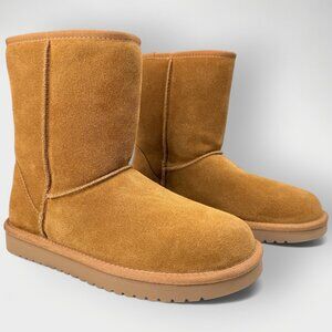 Koolaburra by UGG Women’s Koola Short Chestnut Boots Size 6 Shearling Suede